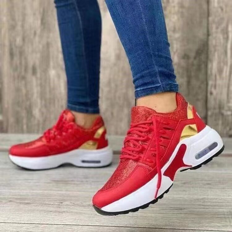 Ortopedyczne buty codzienne sznurowane, na koturnie