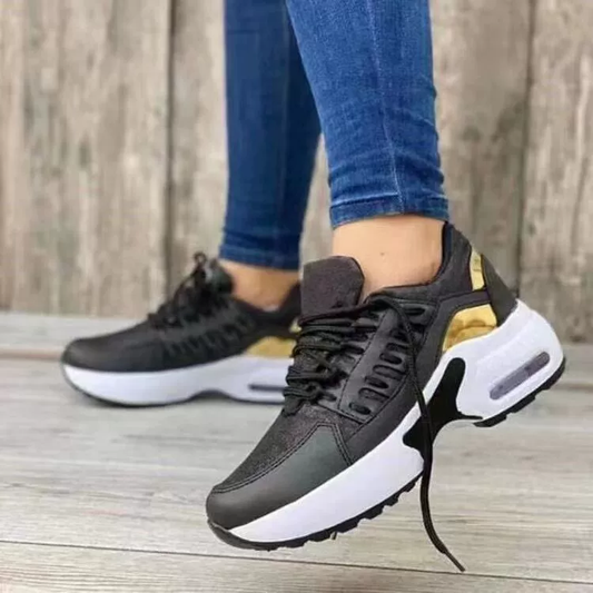Ortopedyczne buty codzienne sznurowane, na koturnie